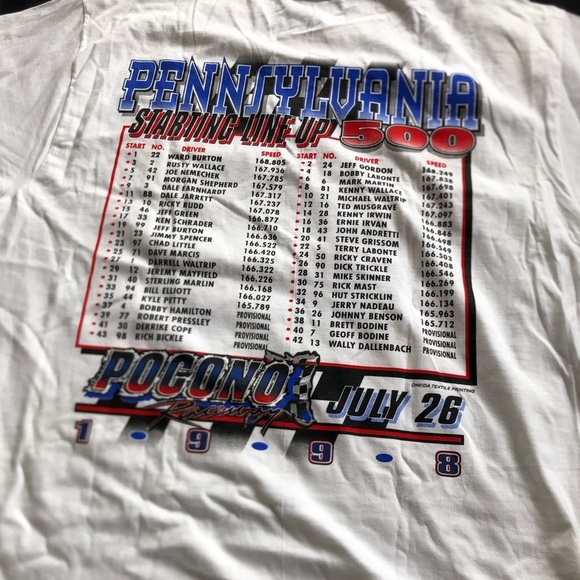 Vtg Pennsylvania 500 Graphic T-Shirt - Picture 11 of 14